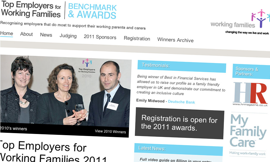 Top Employers for Working Families Awards & Benchmark